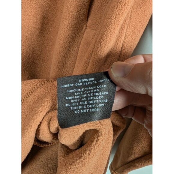 Mossy Oak Polar Fleece Jacket Size Large Hunting Outdoors Midweight Winter NEW - Picture 5 of 8